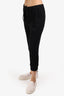 Prada Black Wool Logo Patch Track Pants Size 50