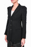 Prada Black Wool Single Breasted Blazer Size 42