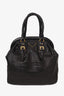 Prada Black Woven Leather Madra Large Frame Tote Bag