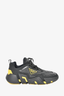 Prada Black/Yellow Rubber/Fabric Sneakers Size 9.5
