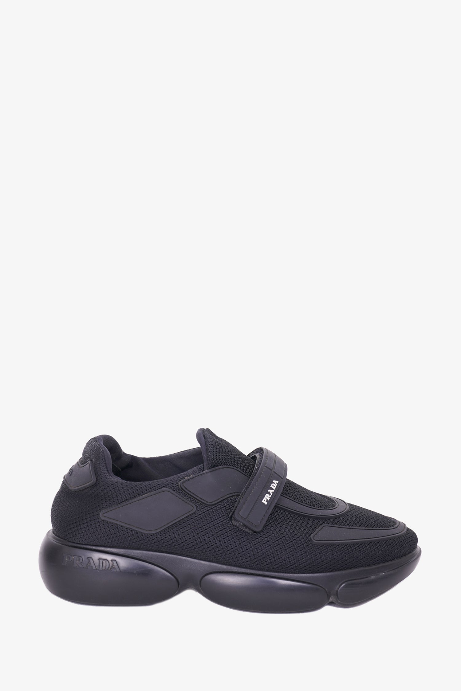 Prada Black 'Cloudbust Velcro' Sneaker Size 37 - Main Image