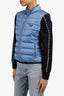 Prada Blue Nylon Puffer Vest Size 42