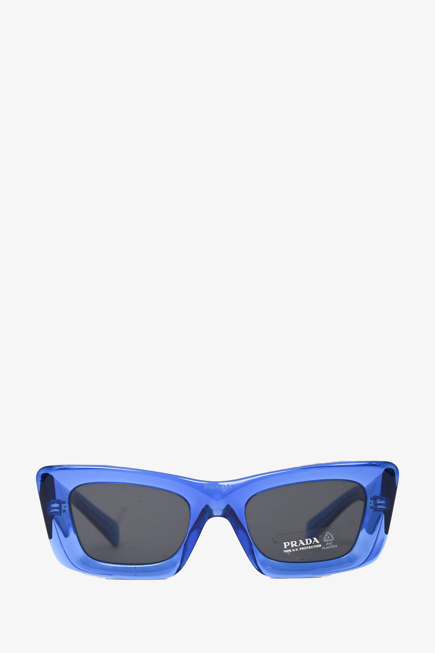 Prada Blue Translucent Logo Sunglasses – Mine & Yours