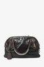 Prada Brown Crinkled Patent Leather Top Handle Bag