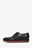 Prada Brown Leather Oxford Shoes Size 6 Mens