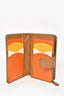 Prada Brown Saffiano Leather Compact Wallet