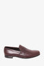 Prada Burgundy Leather Loafers Size 8