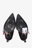 Prada Burgundy Velvet Pointed Heels With Embellished Buckle Size 36.5