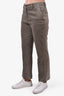Prada Grey Velvet Trousers Size 40