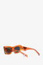 Prada Orange Translucent Logo Sunglasses