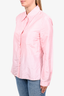 Prada Pink Checkered Button Down Shirt Size 44