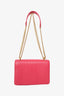Prada Pink Leather Diagramme Shoulder Bag