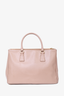 Prada Pink Saffiano Leather Large Galleria Tote with Strap
