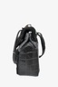 Proenza Schouler Black Pony Calf Hair/Croc Embossed Leather Flap Bag w/ Strap
