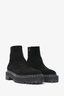 Proenza Schouler Black Suede Lug Sole Boots Size 38