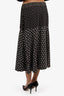 Proenza Schouler Black/White Silk Printed Skirt Size 12
