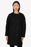 Proenza Schouler Black Wool Double Breast Coat Size 8