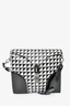 Proenza Schouler White/Black Printed Leather Trimmed Shoulder Bag