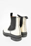 Proenza Schouler White Leather Lug Sole Chelsea Boots sz 38