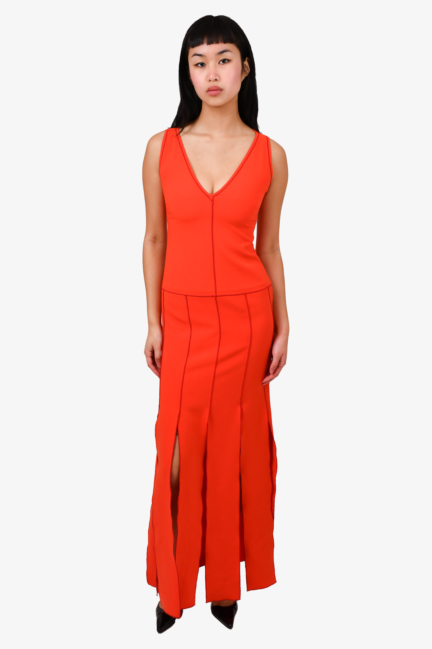 Rachel Comey Orange Fringe Sleeveless Dress Est. Size S – Mine & Yours