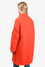 Rachel Comey Orange Wool Fringe Oversized Coat Size 2