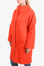 Rachel Comey Orange Wool Fringe Oversized Coat Size 2