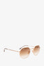 Ray-Ban Brown Ombre Geometric Sunglasses
