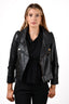 Red Valentino Black Leather Jacket With Bow Detail Size 40
