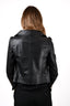 Red Valentino Black Leather Jacket With Bow Detail Size 40