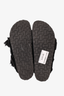 Rick Owens x Birkenstocks Black Mink Hair Sandals Size 40