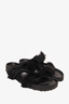 Rick Owens x Birkenstocks Black Pink Hair Sandals Size 40