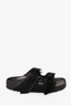 Rick Owens x Birkenstocks Black Mink Hair Sandals Size 40