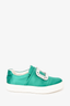 Roger Vivier Green Satin Sneakers w/ Embellished Buckle sz 34