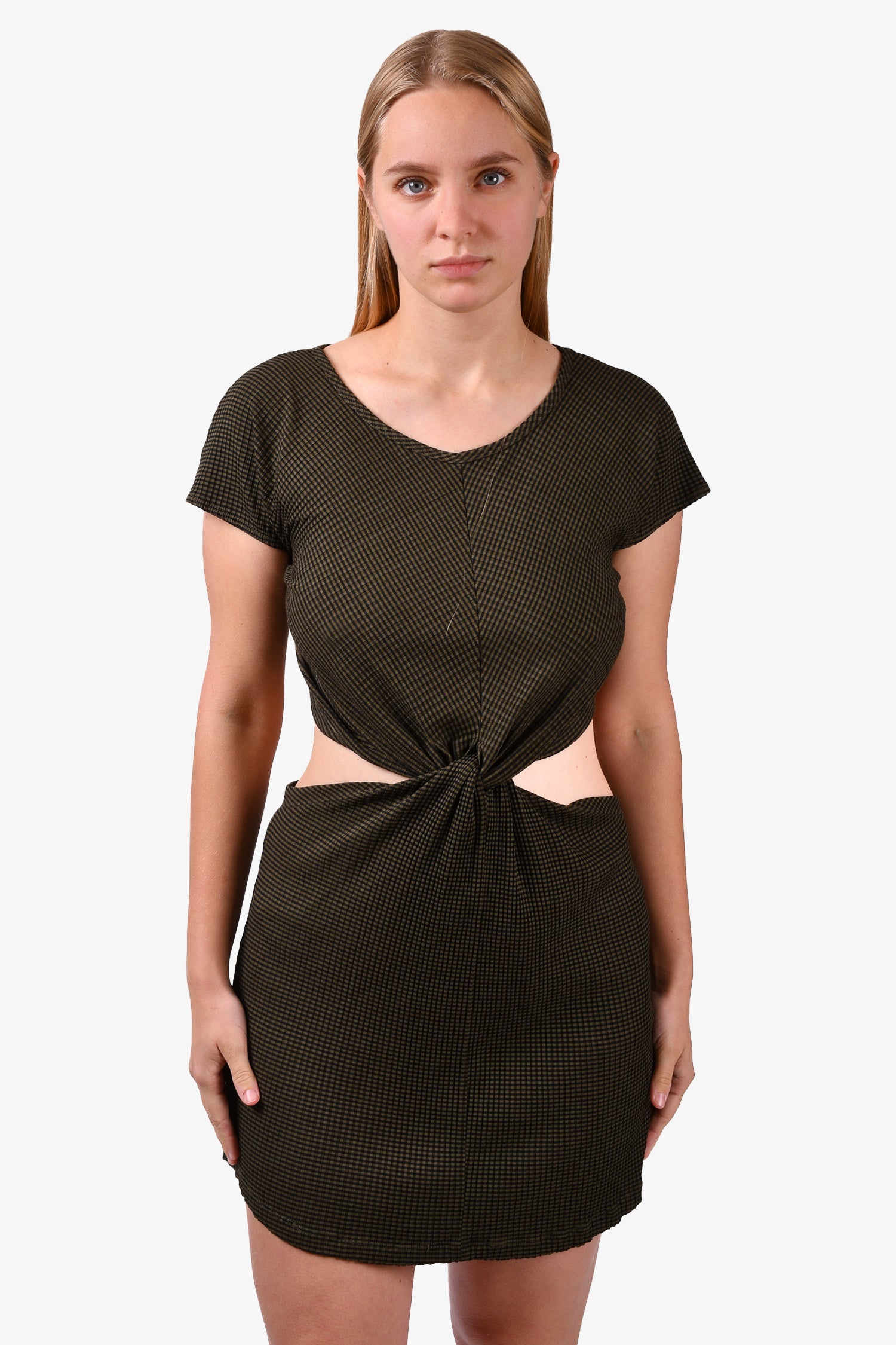 Ronny Kobo Green Cut-Out Midi Dress Size M – Mine & Yours