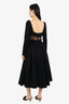 Rosie Assoulin Black Mesh One Shoulder Dress Size 2