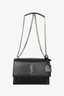 Saint Laurent 2019 Black Leather Medium Sunset Shoulder Bag