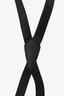 Saint Laurent Leather-Trimmed Grosgrain Suspenders