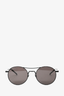 Saint Laurent Matte Black Circle Sunglasses