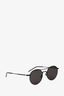 Saint Laurent Matte Black Circle Sunglasses