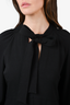 See By Chloe Black Neck Tie Detail Dress Size 38