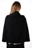 Stella McCartney Black Wool Cape Jacket Size 34