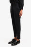 Stella McCartney Black Wool Pencil Pants Bottom Zip size 36