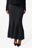 Stella McCartney Grey Wool Ribbed Maxi Skirt Size 38