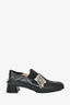 Stuart Weitzman Black Crystal Embellished Loafer with Block Heel Size 7.5