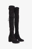 Stuart Weitzman Black Suede Knee High Boots Size 36
