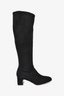 Stuart Weitzman Black Suede Knee High Boots Size 5.5