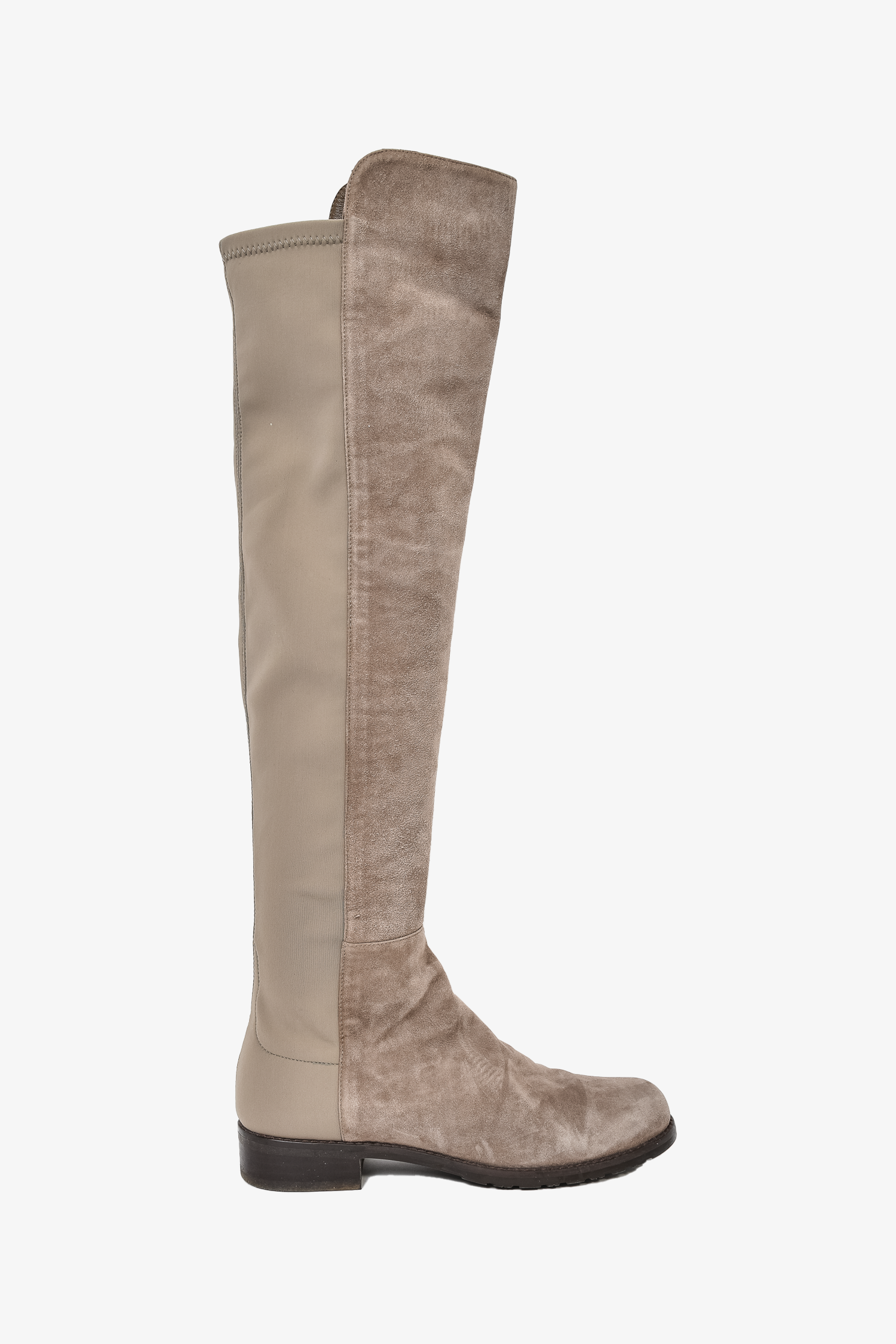 Stuart Weitzman Taupe Suede 5050 Knee High Boots Size 6 â Mine & Yours