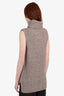Theory Beige Mohair/Wool Sweater Sleeveless Size Petite