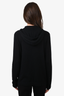 Theory Black Cashmere Hooded Zip-Up Sweater Size S