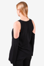 Theory Black Cold Shoulder Blouse Size S